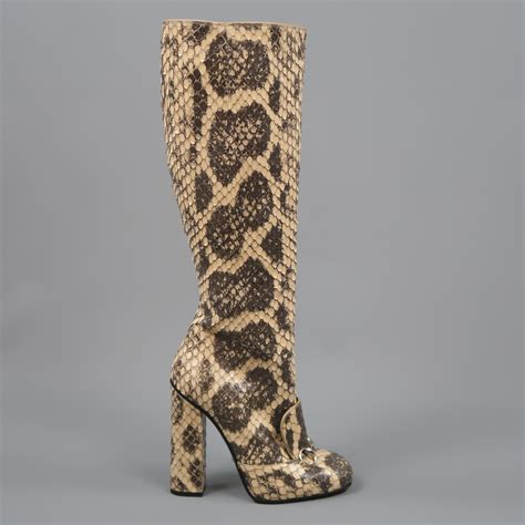 gucci long boots|gucci snakeskin boots.